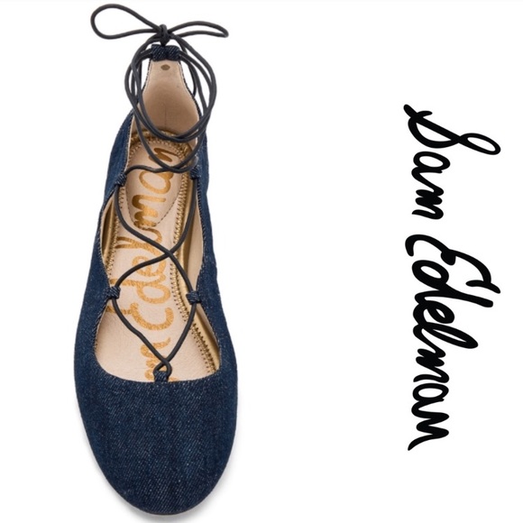 SOLD! ❤️ Sam Edelman Flynt Lace-up Ballet Flats - Picture 7 of 8